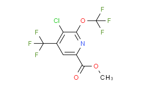 Methyl 3-chloro-2-(trifluoromethoxy)-4-(trifluoromethyl)pyridine-6-carboxylate