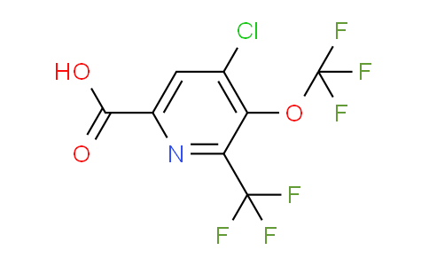 4-Chloro-3-(trifluoromethoxy)-2-(trifluoromethyl)pyridine-6-carboxylic acid