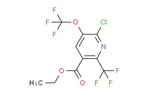 Ethyl 2-chloro-3-(trifluoromethoxy)-6-(trifluoromethyl)pyridine-5-carboxylate