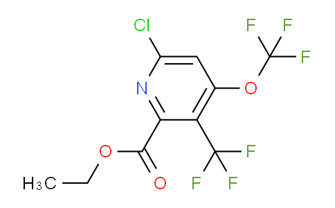 Ethyl 6-chloro-4-(trifluoromethoxy)-3-(trifluoromethyl)pyridine-2-carboxylate