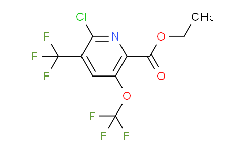 Ethyl 2-chloro-5-(trifluoromethoxy)-3-(trifluoromethyl)pyridine-6-carboxylate