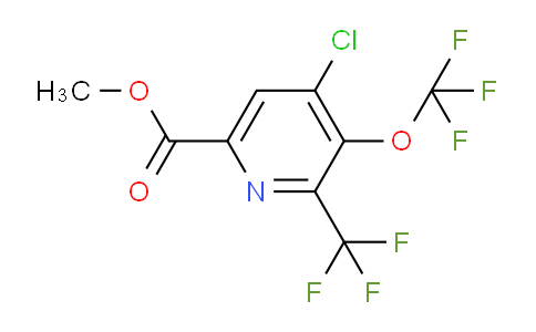Methyl 4-chloro-3-(trifluoromethoxy)-2-(trifluoromethyl)pyridine-6-carboxylate
