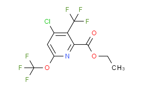 Ethyl 4-chloro-6-(trifluoromethoxy)-3-(trifluoromethyl)pyridine-2-carboxylate