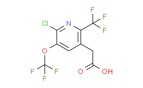 2-Chloro-3-(trifluoromethoxy)-6-(trifluoromethyl)pyridine-5-acetic acid