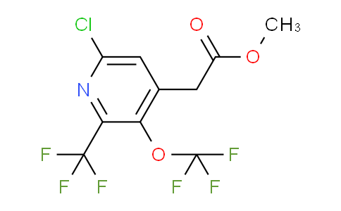 Methyl 6-chloro-3-(trifluoromethoxy)-2-(trifluoromethyl)pyridine-4-acetate