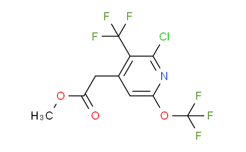 AM73073 | 1806202-92-5 | Methyl 2-chloro-6-(trifluoromethoxy)-3-(trifluoromethyl)pyridine-4-acetate