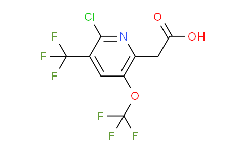 2-Chloro-5-(trifluoromethoxy)-3-(trifluoromethyl)pyridine-6-acetic acid