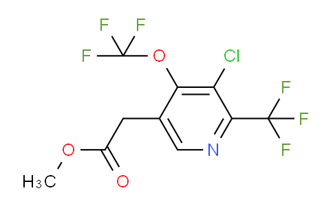 AM73083 | 1804001-23-7 | Methyl 3-chloro-4-(trifluoromethoxy)-2-(trifluoromethyl)pyridine-5-acetate