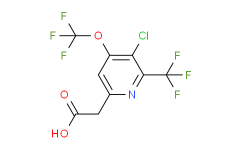 AM73086 | 1804767-83-6 | 3-Chloro-4-(trifluoromethoxy)-2-(trifluoromethyl)pyridine-6-acetic acid