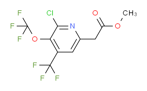 AM73104 | 1804768-22-6 | Methyl 2-chloro-3-(trifluoromethoxy)-4-(trifluoromethyl)pyridine-6-acetate
