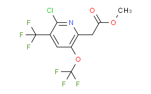 Methyl 2-chloro-5-(trifluoromethoxy)-3-(trifluoromethyl)pyridine-6-acetate