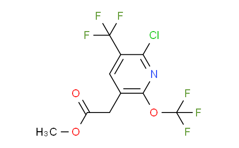 Methyl 2-chloro-6-(trifluoromethoxy)-3-(trifluoromethyl)pyridine-5-acetate