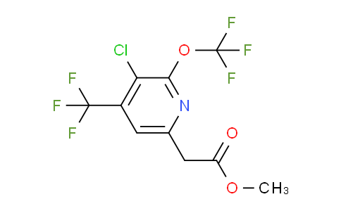 Methyl 3-chloro-2-(trifluoromethoxy)-4-(trifluoromethyl)pyridine-6-acetate