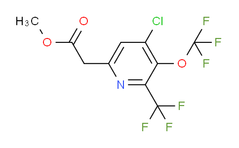 AM73133 | 1804327-19-2 | Methyl 4-chloro-3-(trifluoromethoxy)-2-(trifluoromethyl)pyridine-6-acetate