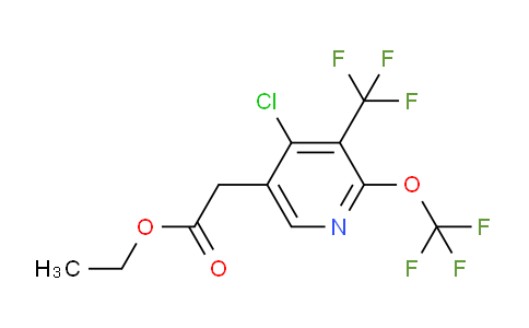 AM73152 | 1806248-99-6 | Ethyl 4-chloro-2-(trifluoromethoxy)-3-(trifluoromethyl)pyridine-5-acetate