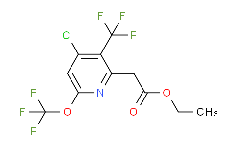 AM73180 | 1804553-41-0 | Ethyl 4-chloro-6-(trifluoromethoxy)-3-(trifluoromethyl)pyridine-2-acetate