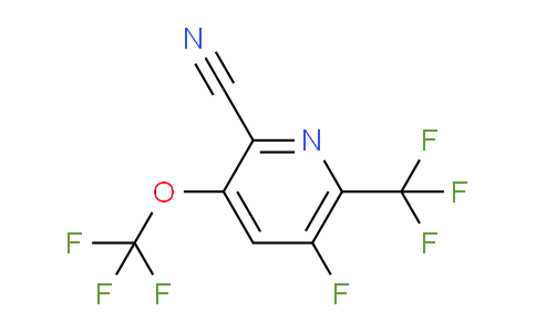 2-Cyano-5-fluoro-3-(trifluoromethoxy)-6-(trifluoromethyl)pyridine