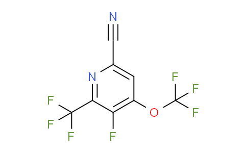 6-Cyano-3-fluoro-4-(trifluoromethoxy)-2-(trifluoromethyl)pyridine