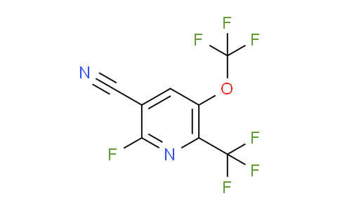 3-Cyano-2-fluoro-5-(trifluoromethoxy)-6-(trifluoromethyl)pyridine
