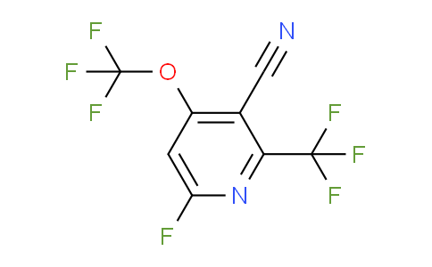 3-Cyano-6-fluoro-4-(trifluoromethoxy)-2-(trifluoromethyl)pyridine