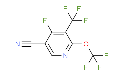 5-Cyano-4-fluoro-2-(trifluoromethoxy)-3-(trifluoromethyl)pyridine