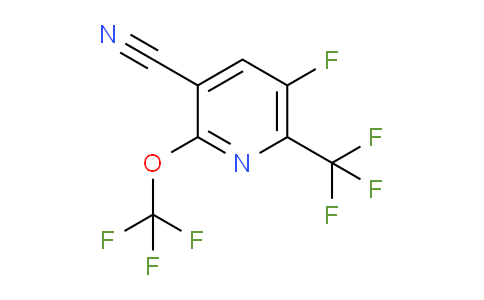 3-Cyano-5-fluoro-2-(trifluoromethoxy)-6-(trifluoromethyl)pyridine