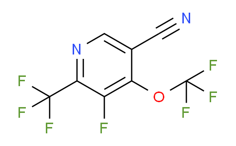 5-Cyano-3-fluoro-4-(trifluoromethoxy)-2-(trifluoromethyl)pyridine