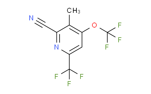 2-Cyano-3-methyl-4-(trifluoromethoxy)-6-(trifluoromethyl)pyridine