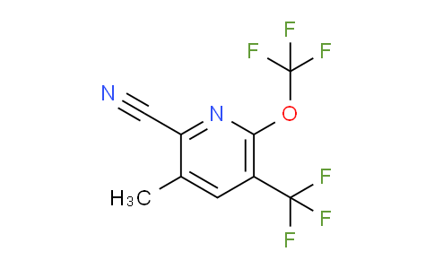 2-Cyano-3-methyl-6-(trifluoromethoxy)-5-(trifluoromethyl)pyridine