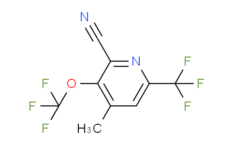 2-Cyano-4-methyl-3-(trifluoromethoxy)-6-(trifluoromethyl)pyridine