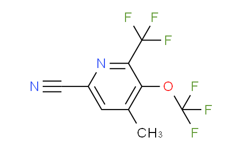 6-Cyano-4-methyl-3-(trifluoromethoxy)-2-(trifluoromethyl)pyridine