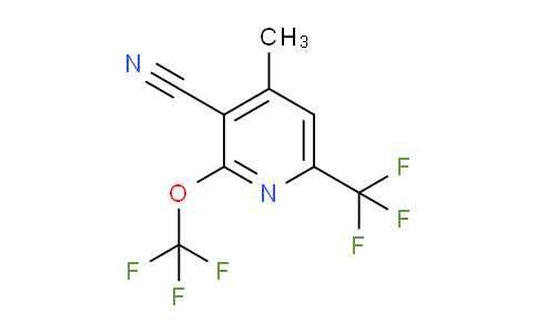 3-Cyano-4-methyl-2-(trifluoromethoxy)-6-(trifluoromethyl)pyridine