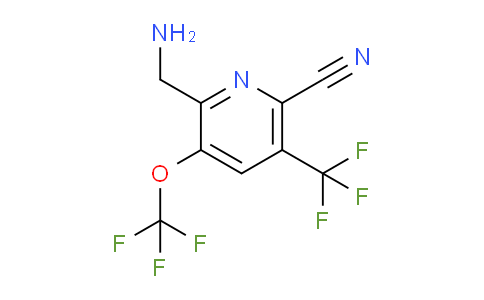 2-(Aminomethyl)-6-cyano-3-(trifluoromethoxy)-5-(trifluoromethyl)pyridine