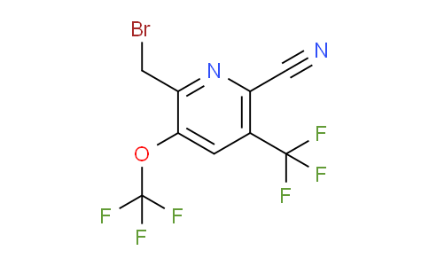 2-(Bromomethyl)-6-cyano-3-(trifluoromethoxy)-5-(trifluoromethyl)pyridine