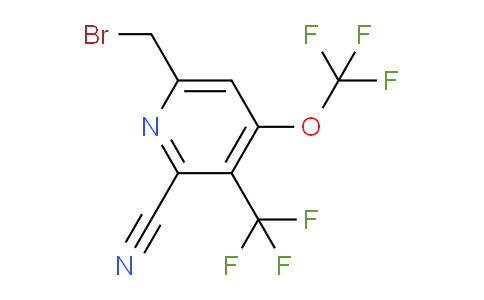 6-(Bromomethyl)-2-cyano-4-(trifluoromethoxy)-3-(trifluoromethyl)pyridine