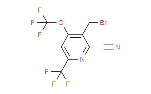 3-(Bromomethyl)-2-cyano-4-(trifluoromethoxy)-6-(trifluoromethyl)pyridine