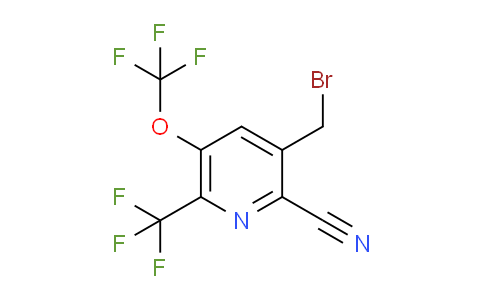 3-(Bromomethyl)-2-cyano-5-(trifluoromethoxy)-6-(trifluoromethyl)pyridine