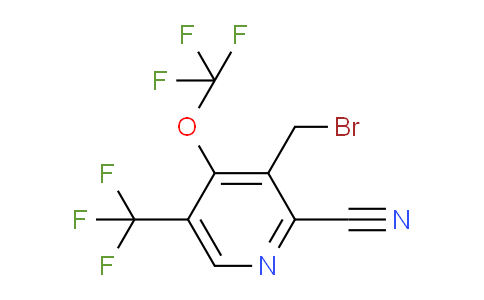 3-(Bromomethyl)-2-cyano-4-(trifluoromethoxy)-5-(trifluoromethyl)pyridine