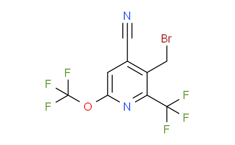 3-(Bromomethyl)-4-cyano-6-(trifluoromethoxy)-2-(trifluoromethyl)pyridine