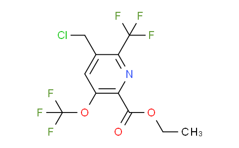 AM73552 | 1805948-94-0 | Ethyl 3-(chloromethyl)-5-(trifluoromethoxy)-2-(trifluoromethyl)pyridine-6-carboxylate