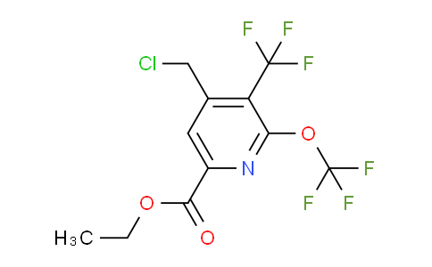 AM73554 | 1806786-19-5 | Ethyl 4-(chloromethyl)-2-(trifluoromethoxy)-3-(trifluoromethyl)pyridine-6-carboxylate