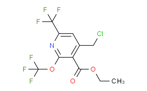 AM73555 | 1805308-79-5 | Ethyl 4-(chloromethyl)-2-(trifluoromethoxy)-6-(trifluoromethyl)pyridine-3-carboxylate