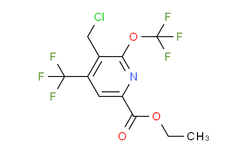 Ethyl 3-(chloromethyl)-2-(trifluoromethoxy)-4-(trifluoromethyl)pyridine-6-carboxylate