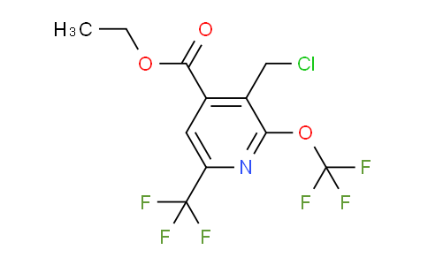 Ethyl 3-(chloromethyl)-2-(trifluoromethoxy)-6-(trifluoromethyl)pyridine-4-carboxylate