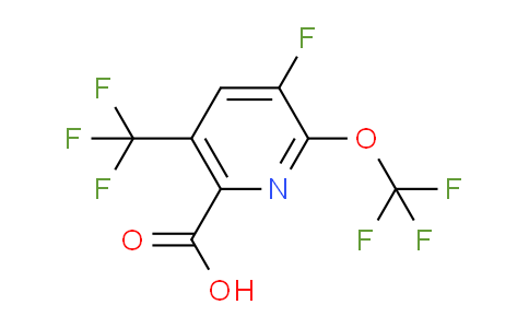 AM73587 | 1804628-91-8 | 3-Fluoro-2-(trifluoromethoxy)-5-(trifluoromethyl)pyridine-6-carboxylic acid
