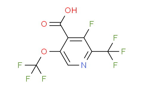 AM73588 | 1804741-33-0 | 3-Fluoro-5-(trifluoromethoxy)-2-(trifluoromethyl)pyridine-4-carboxylic acid