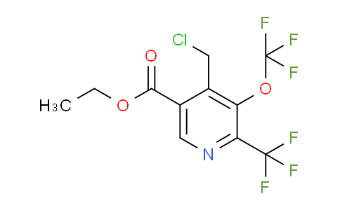 AM73660 | 1805308-89-7 | Ethyl 4-(chloromethyl)-3-(trifluoromethoxy)-2-(trifluoromethyl)pyridine-5-carboxylate