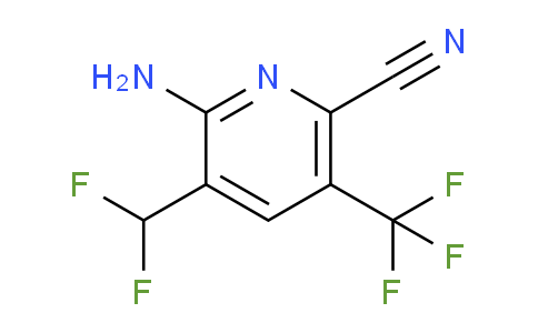 2-Amino-6-cyano-3-(difluoromethyl)-5-(trifluoromethyl)pyridine