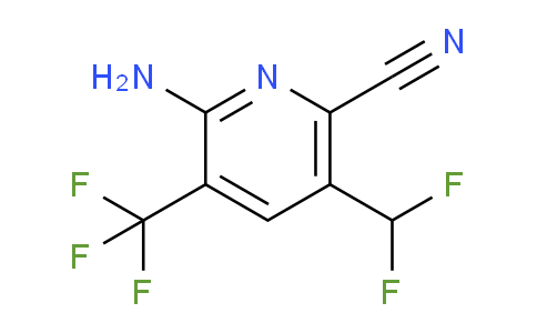 2-Amino-6-cyano-5-(difluoromethyl)-3-(trifluoromethyl)pyridine