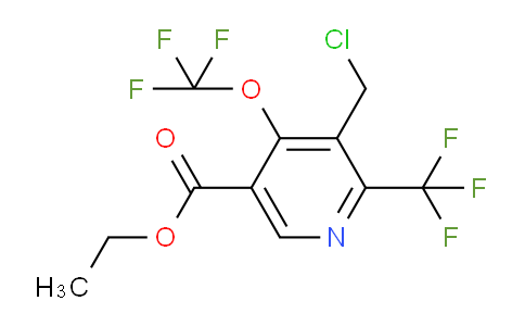 AM73685 | 1805239-78-4 | Ethyl 3-(chloromethyl)-4-(trifluoromethoxy)-2-(trifluoromethyl)pyridine-5-carboxylate
